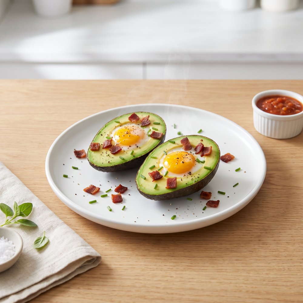 Paleo Avocado Boats with Baked Eggs