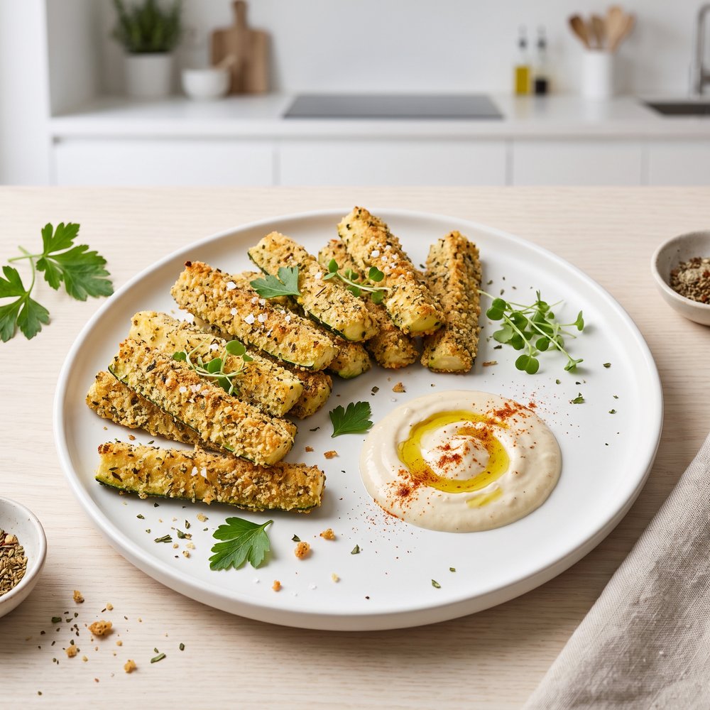 Vegan Oven-Fried Zucchini Sticks