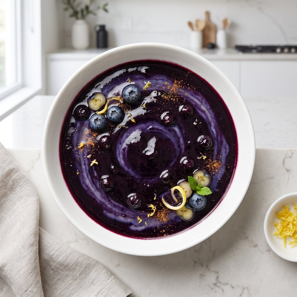 Honey-Lemon Frozen Blueberry Pie Filling