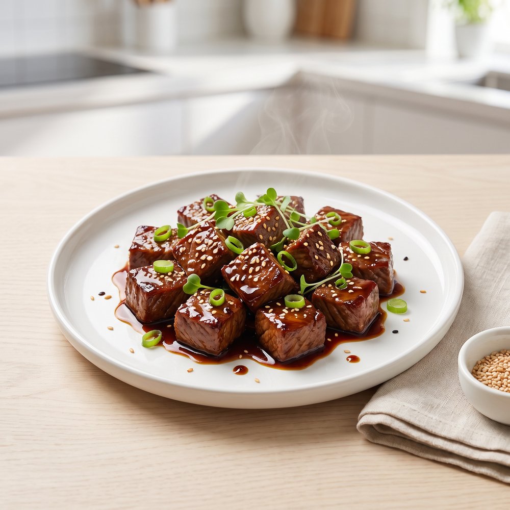 Glazed Teriyaki Sirloin Tips