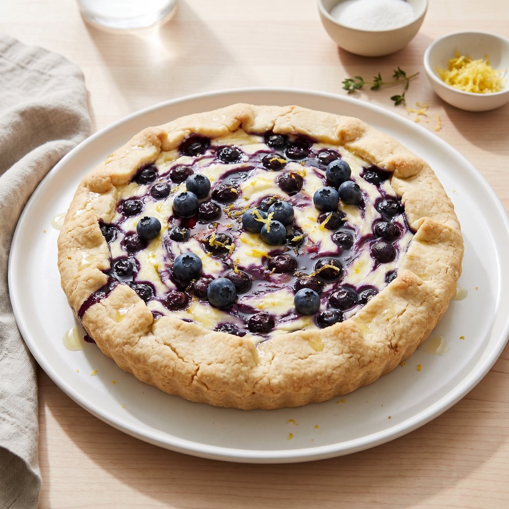 Blueberry Ricotta Crostata (Gluten-Free)