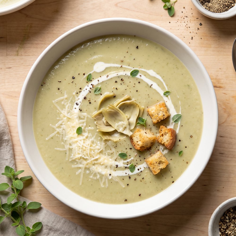 Silky Artichoke Cream Soup