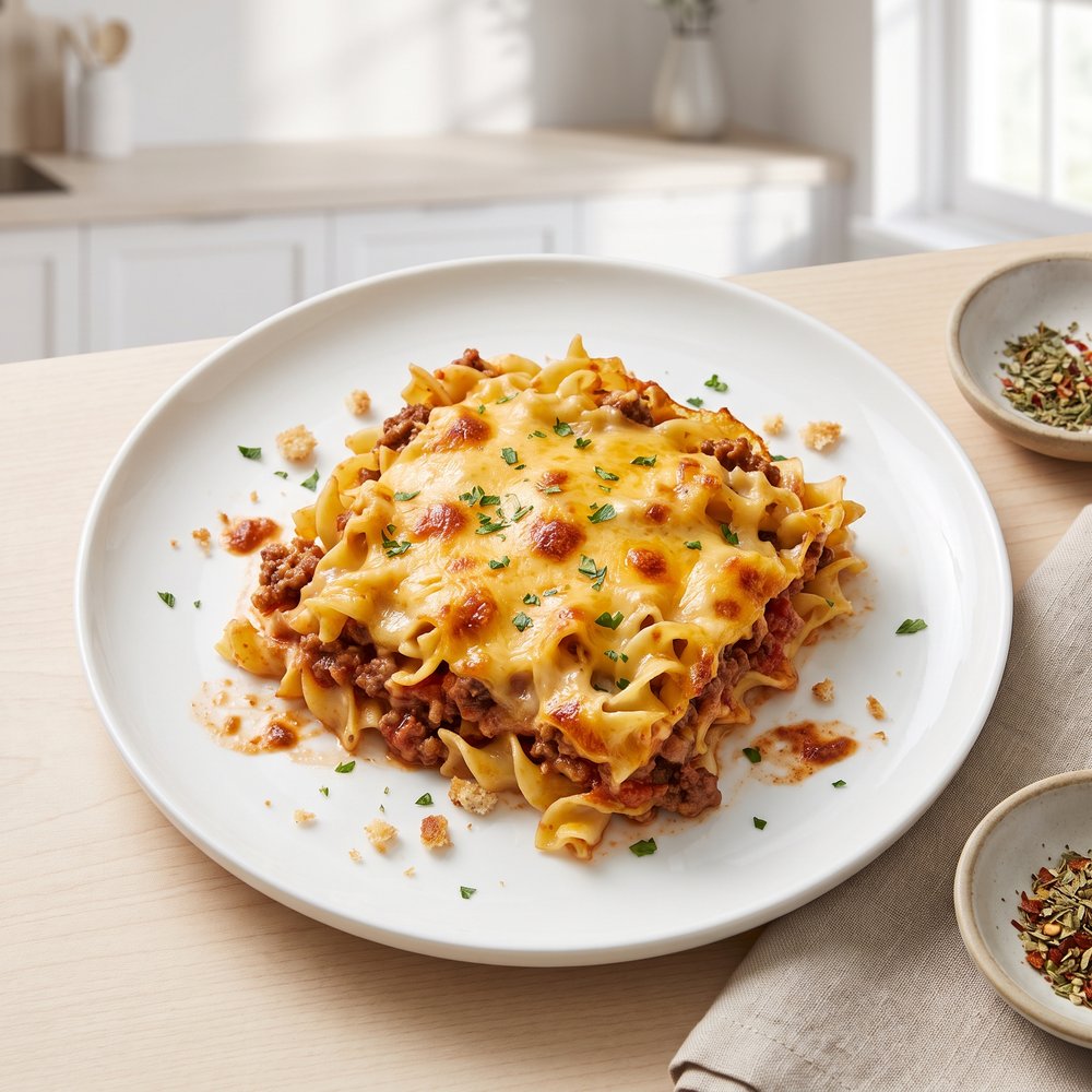 Pennsylvania Dutch Beef and Noodle Bake