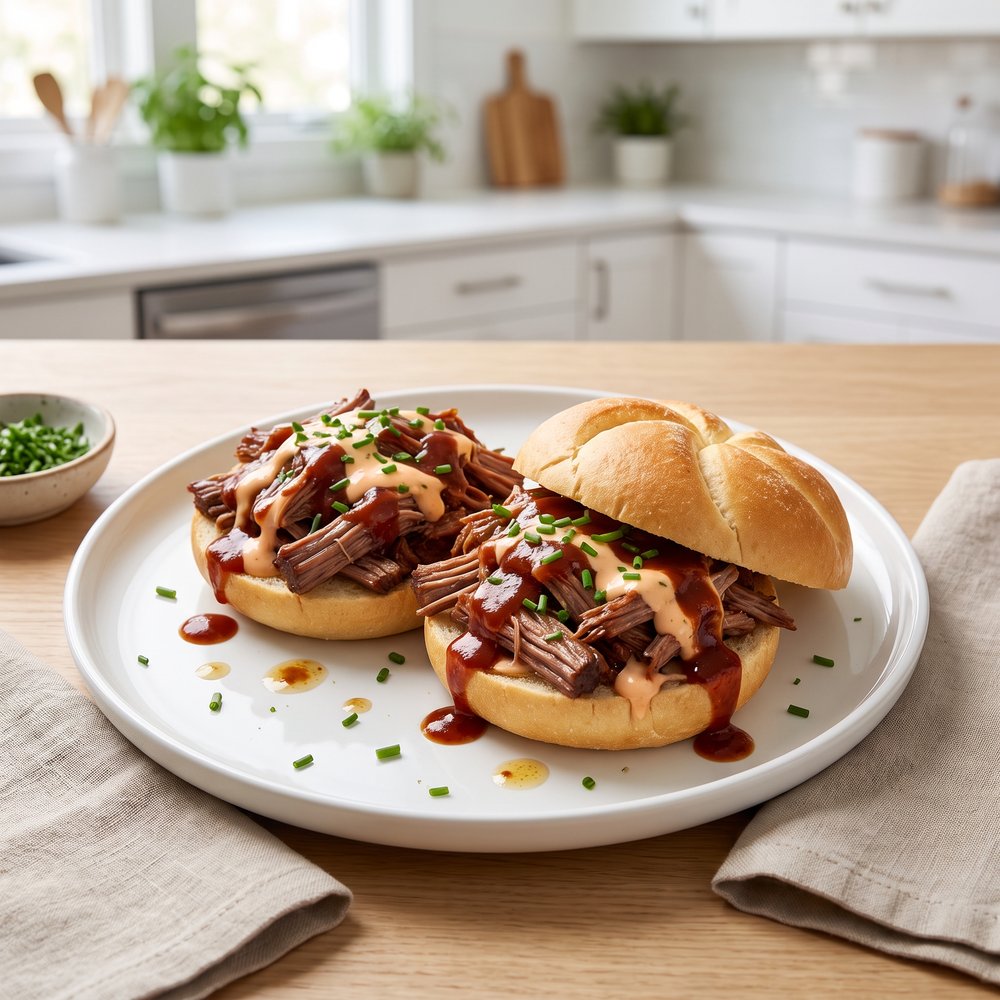Hickory BBQ Brisket Sandwiches