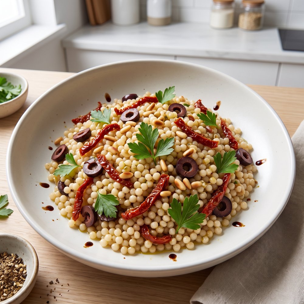Couscous with Olives and Sun-Dried Tomato