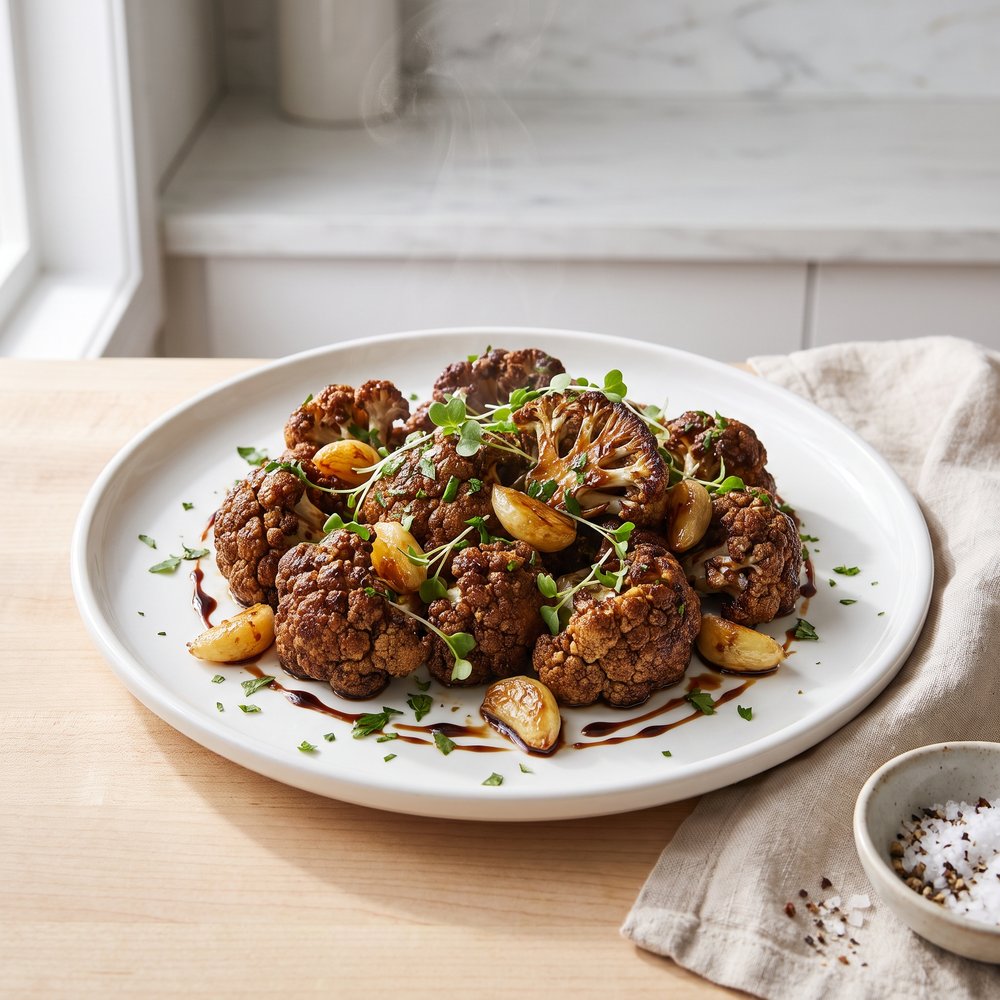 Balsamic-Roasted Cauliflower Florets