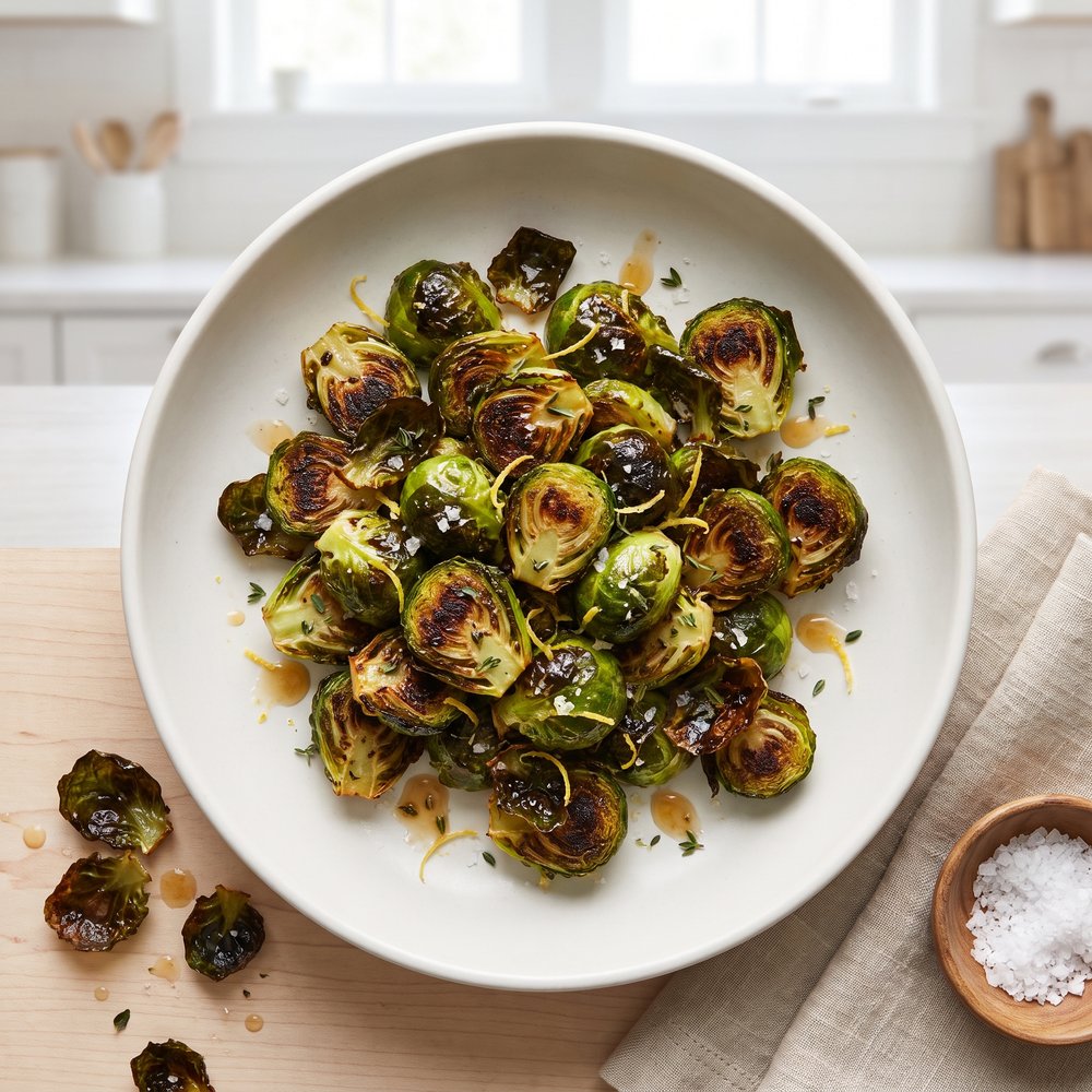 Duck Fat-Roasted Brussels Sprouts