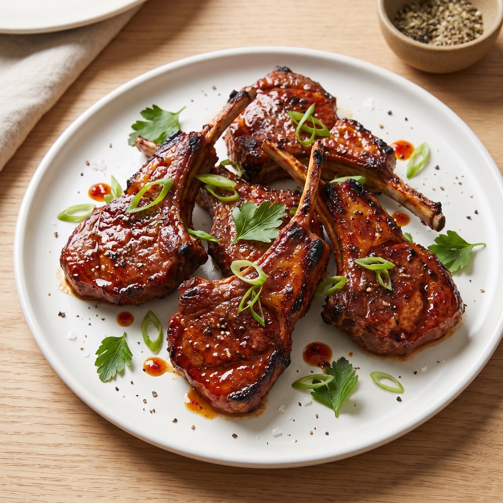 Spicy Barbequed Chops