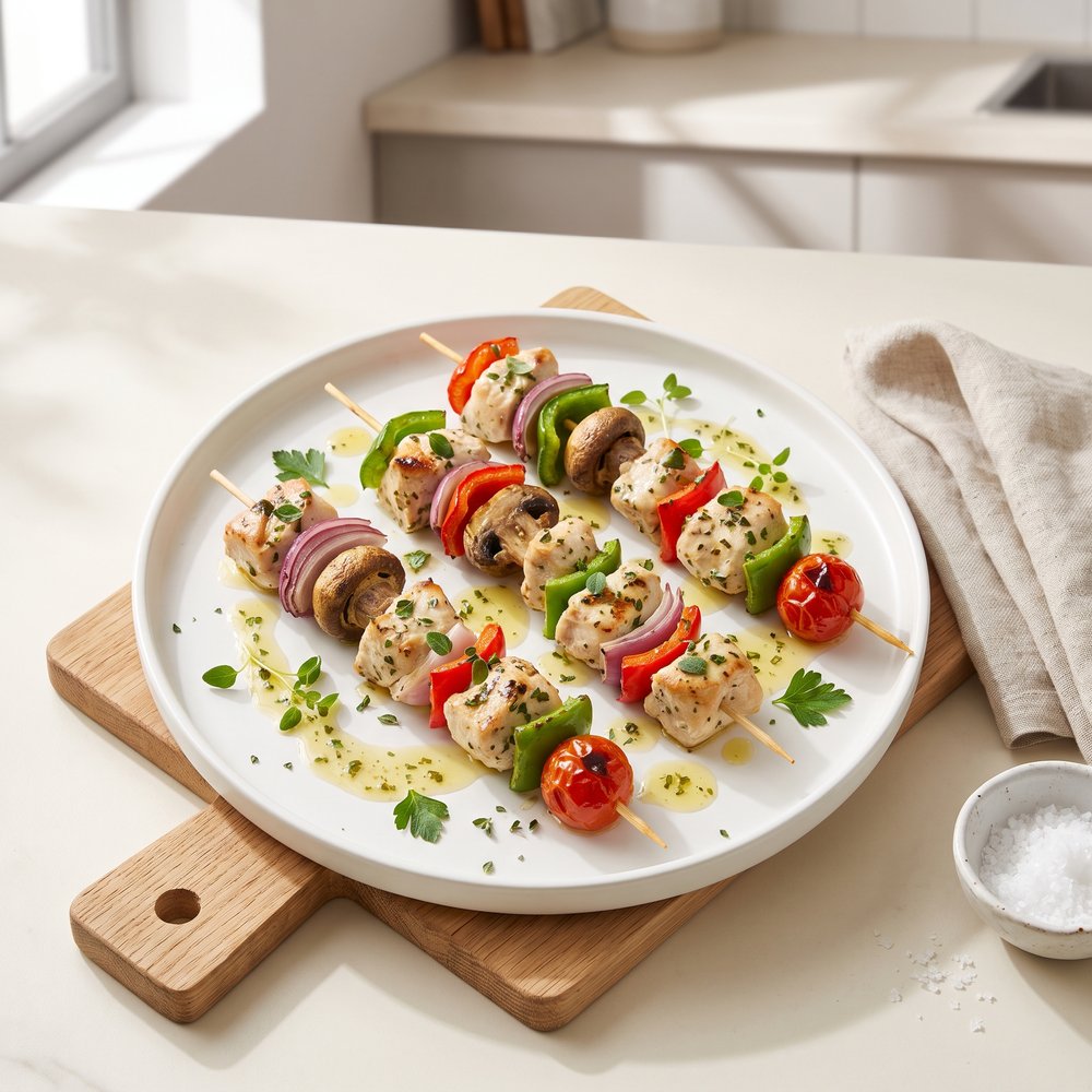 Aegean-Style Chicken Skewers
