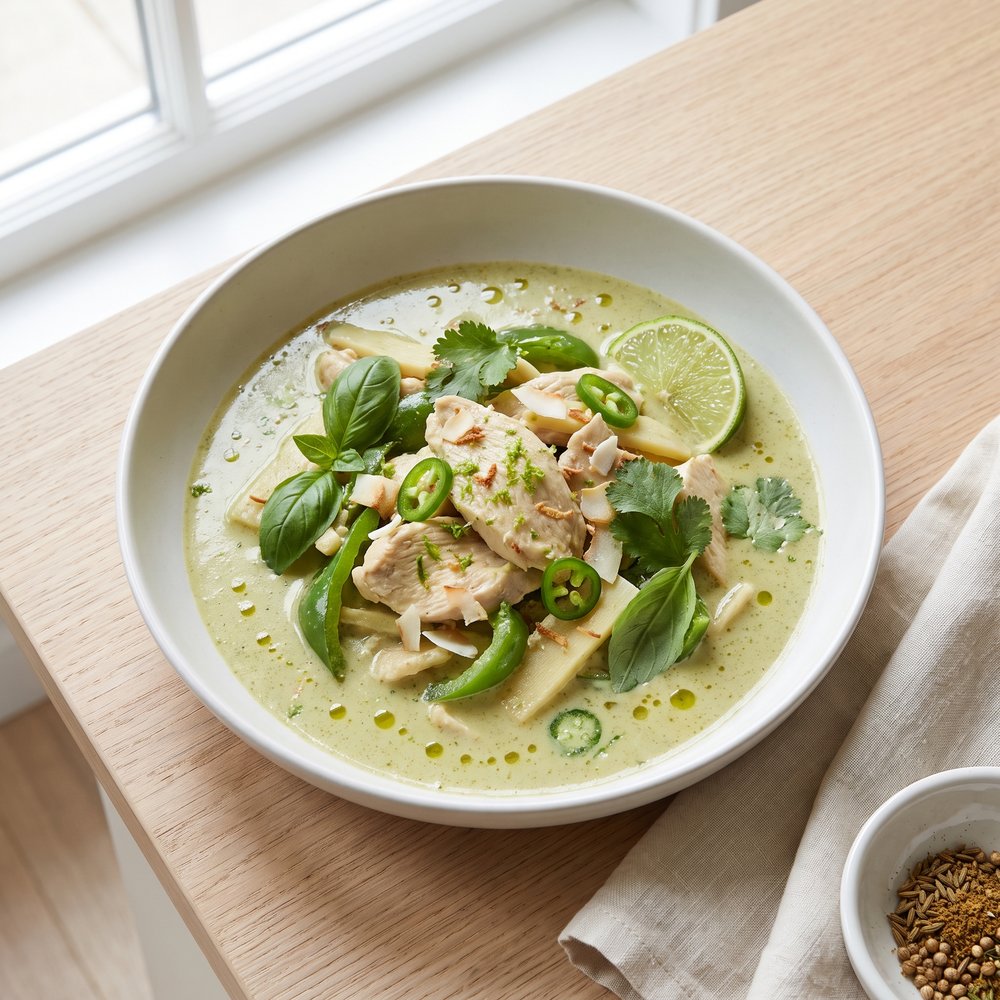 Crockpot Thai Green Chicken Curry