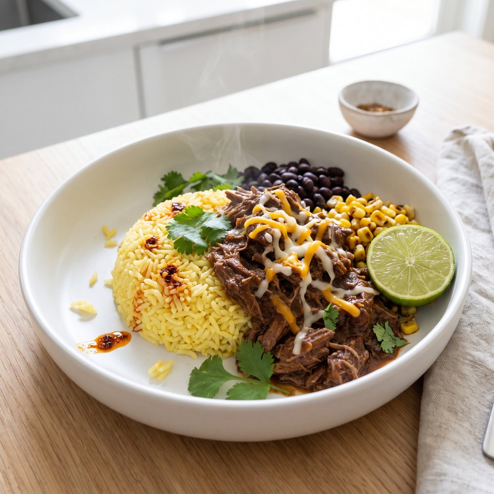 Pressure Cooker Taco Rice Bowls