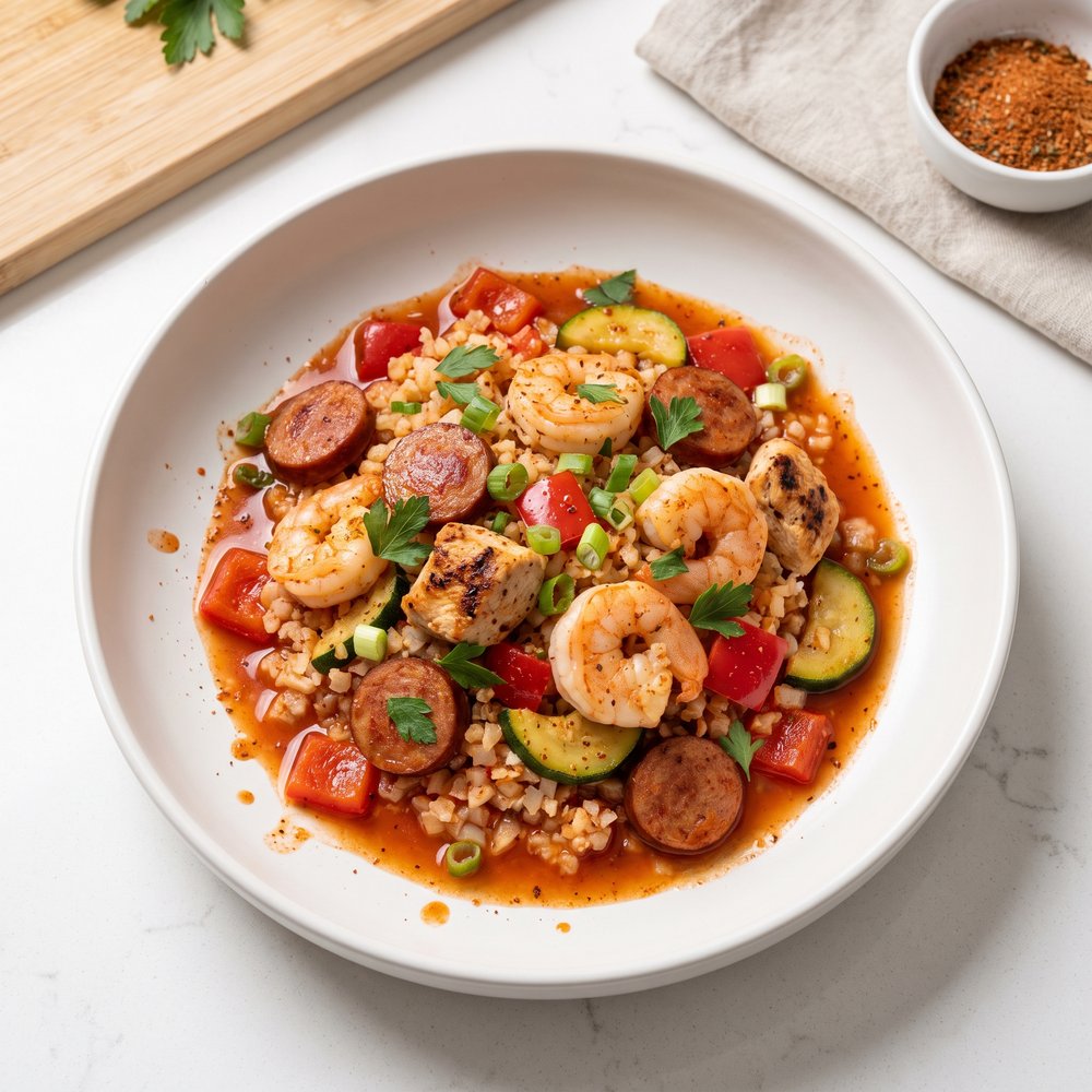 Low-Carb Cajun Jambalaya