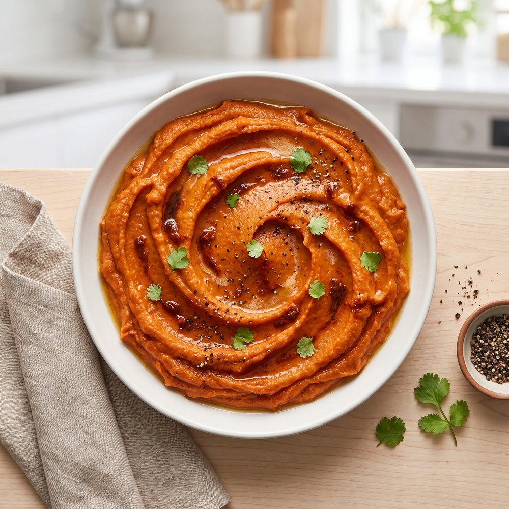 Smoky Chipotle Mashed Garnet Yams