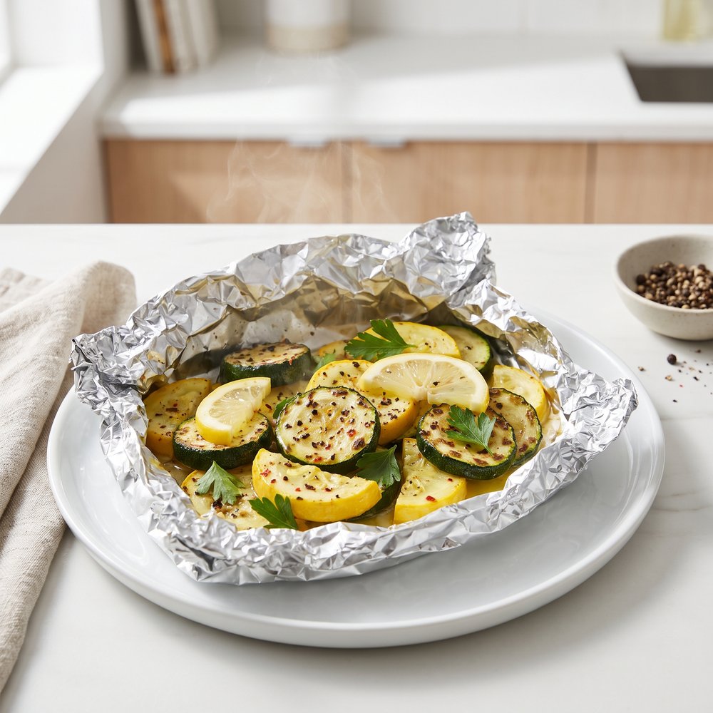 Lemon-Pepper Grilled Zucchini and Yellow Squash