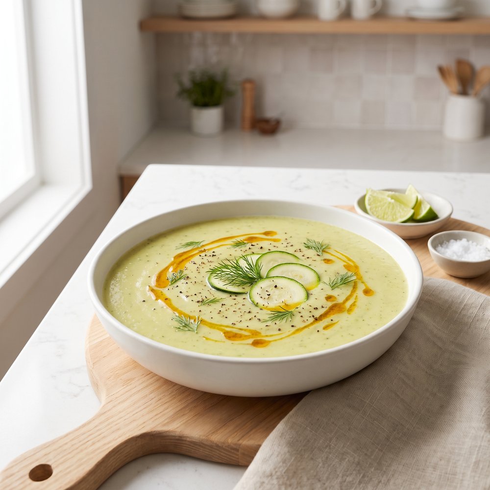 Creamy Curried Zucchini Soup
