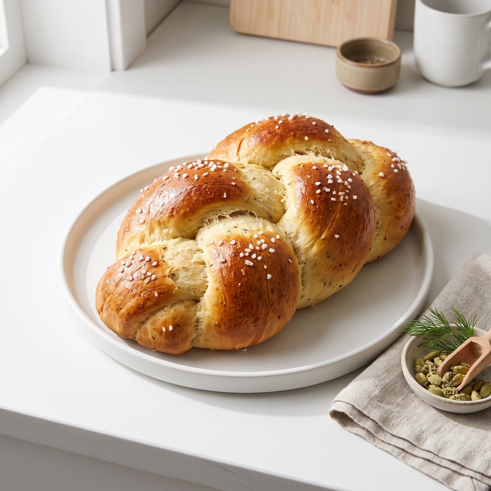 Bread Machine Cardamom Coffee Bread (Swedish Style)