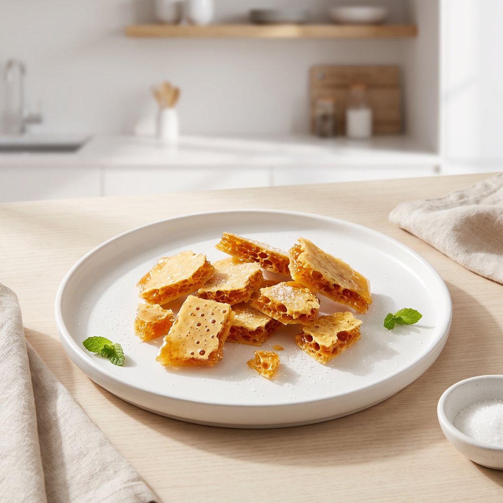 Honeycomb with Golden Syrup