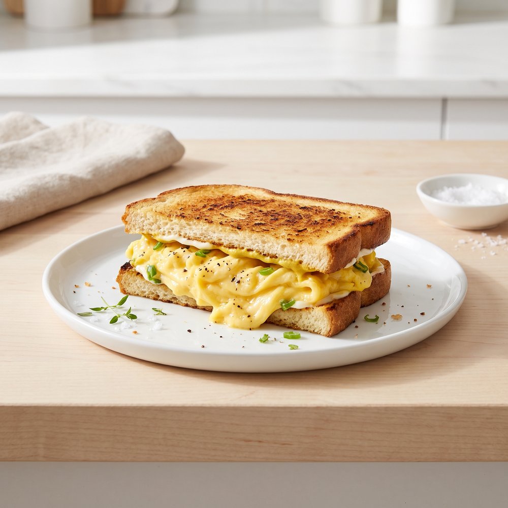 Tom's Toasted Scrambled Egg Sandwich