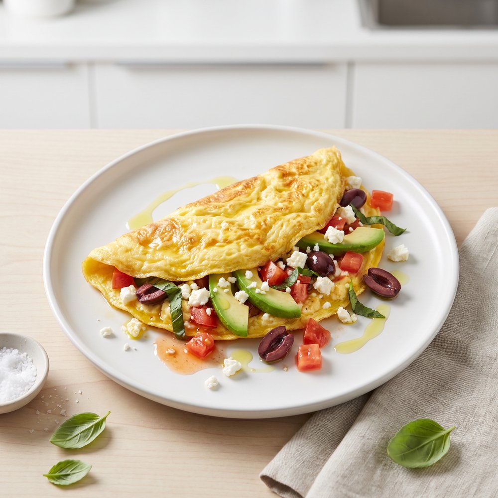 Greek-Style Avocado Omelet