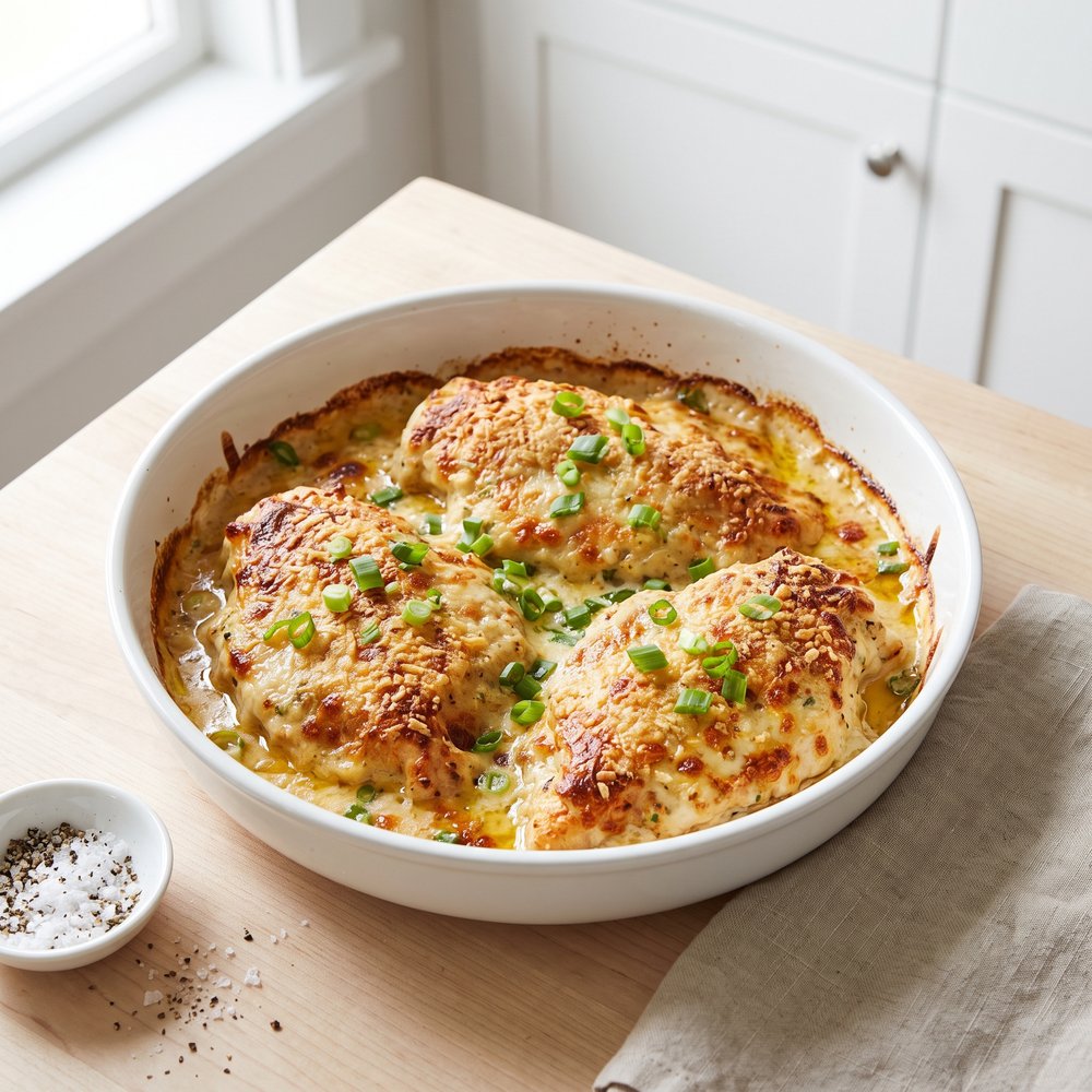 Creamy Parmesan Ranch Baked Chicken