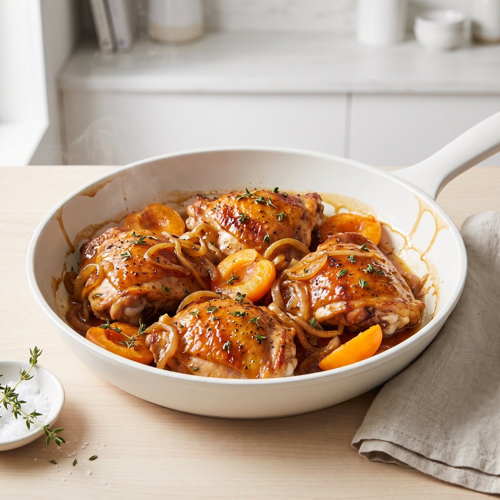 Apricot Chicken with Balsamic Vinegar