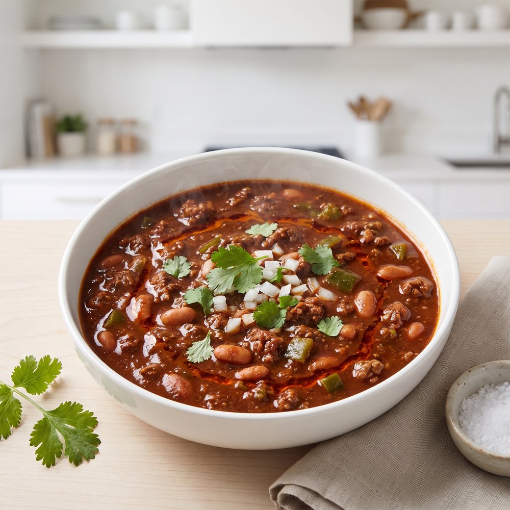 Beer-Infused Beef and Bean Chili