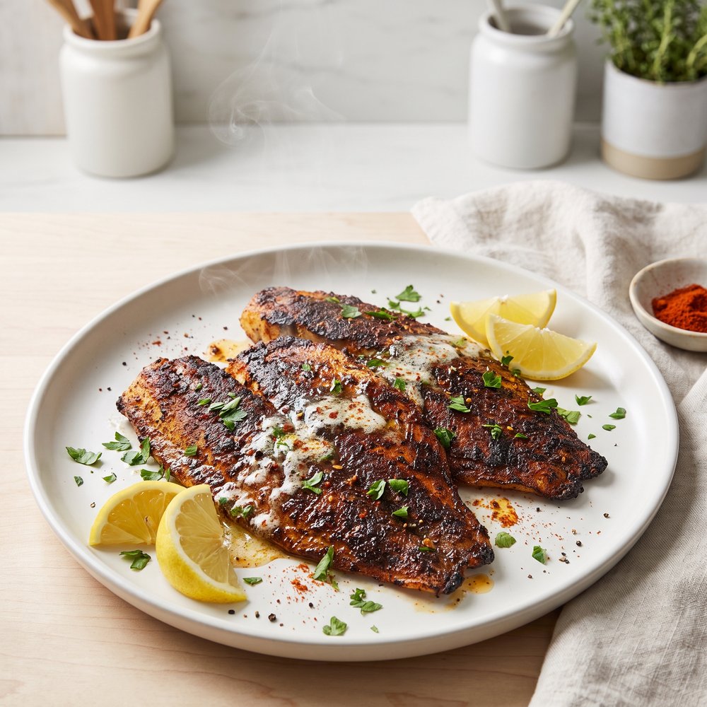 Air-Fried Blackened Catfish Fillets