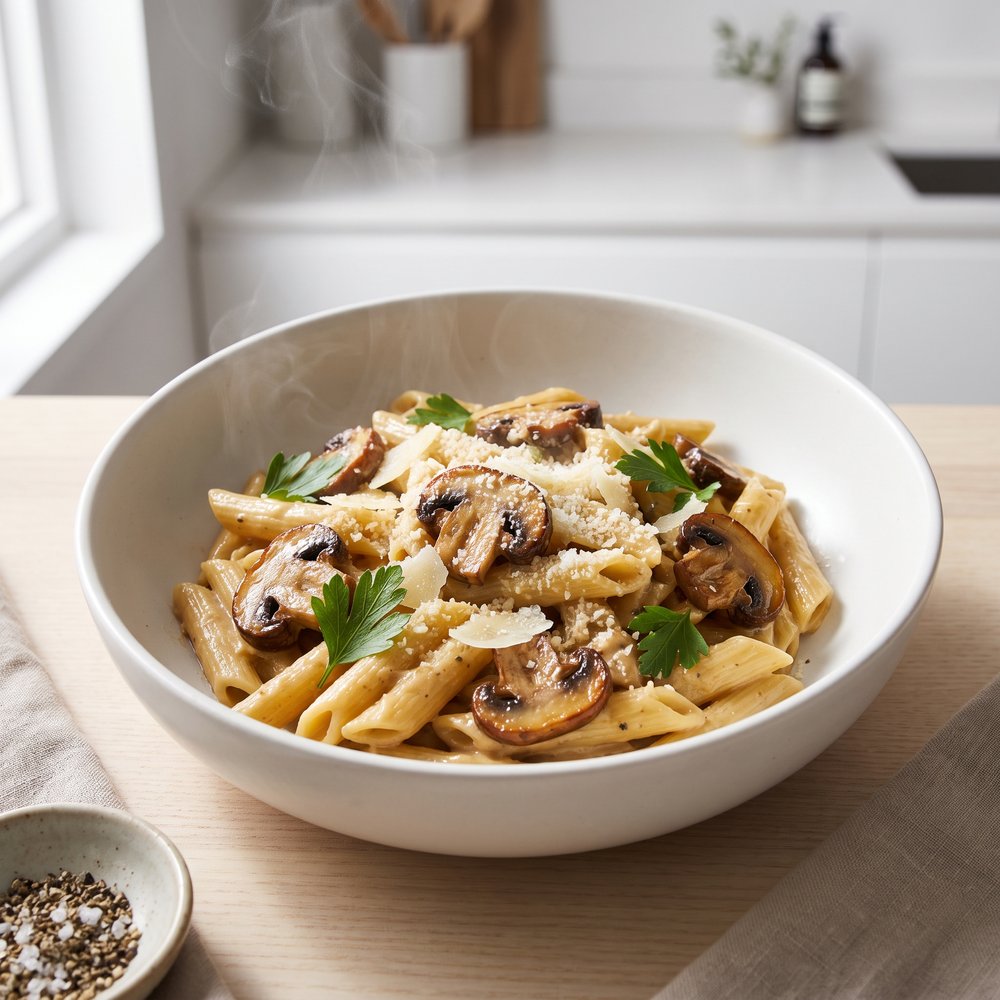 Penne with Mushrooms