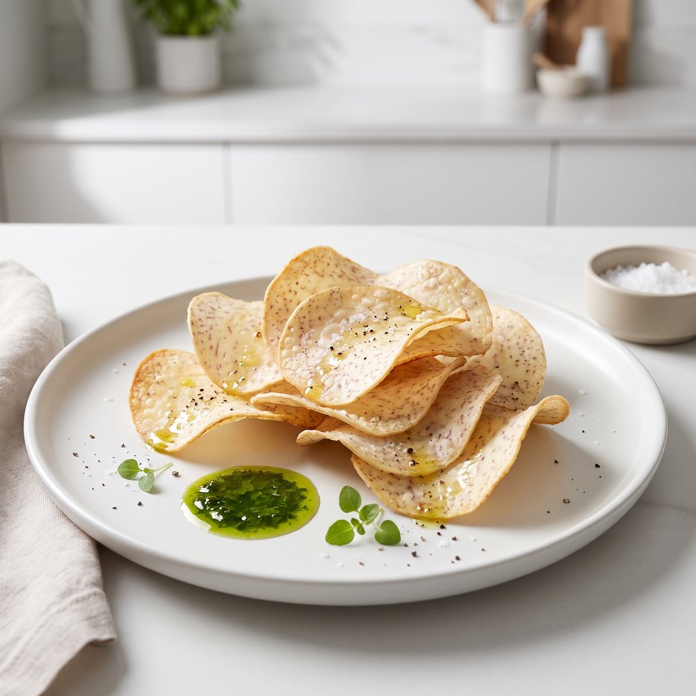 Baked Taro Chips