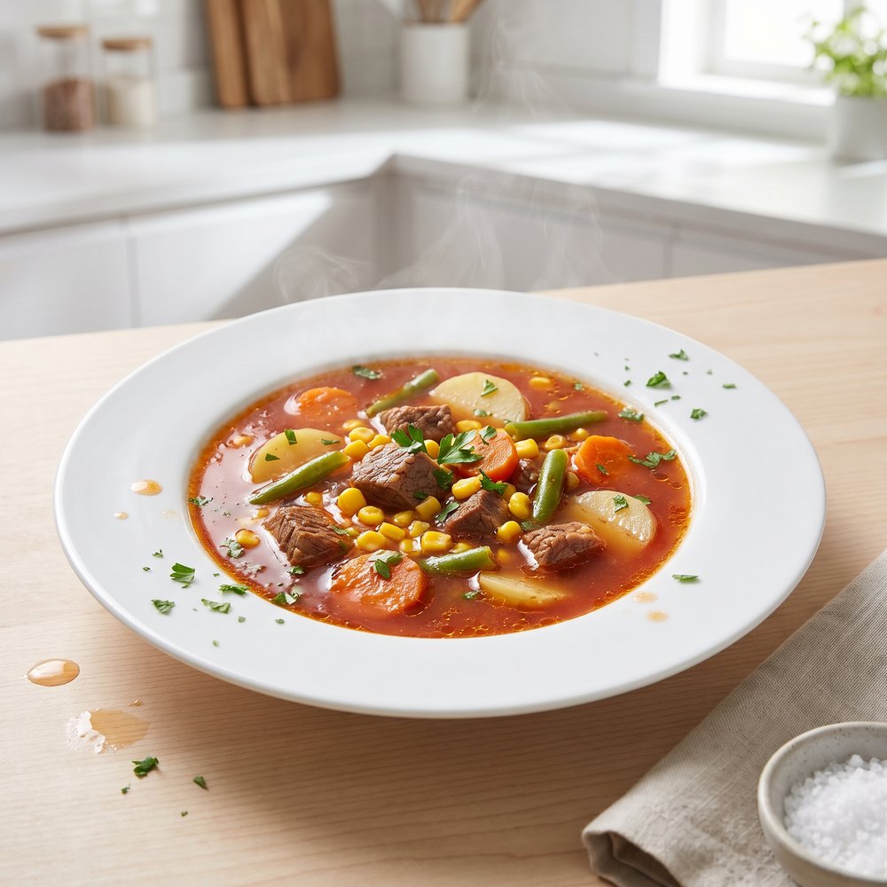 Crockpot Hearty Beef and Vegetable Soup