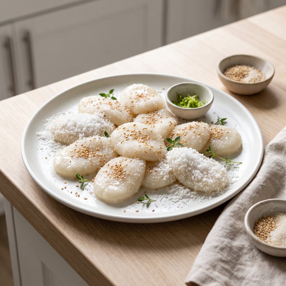 Palitaw (Filipino Sweet Rice Cakes)