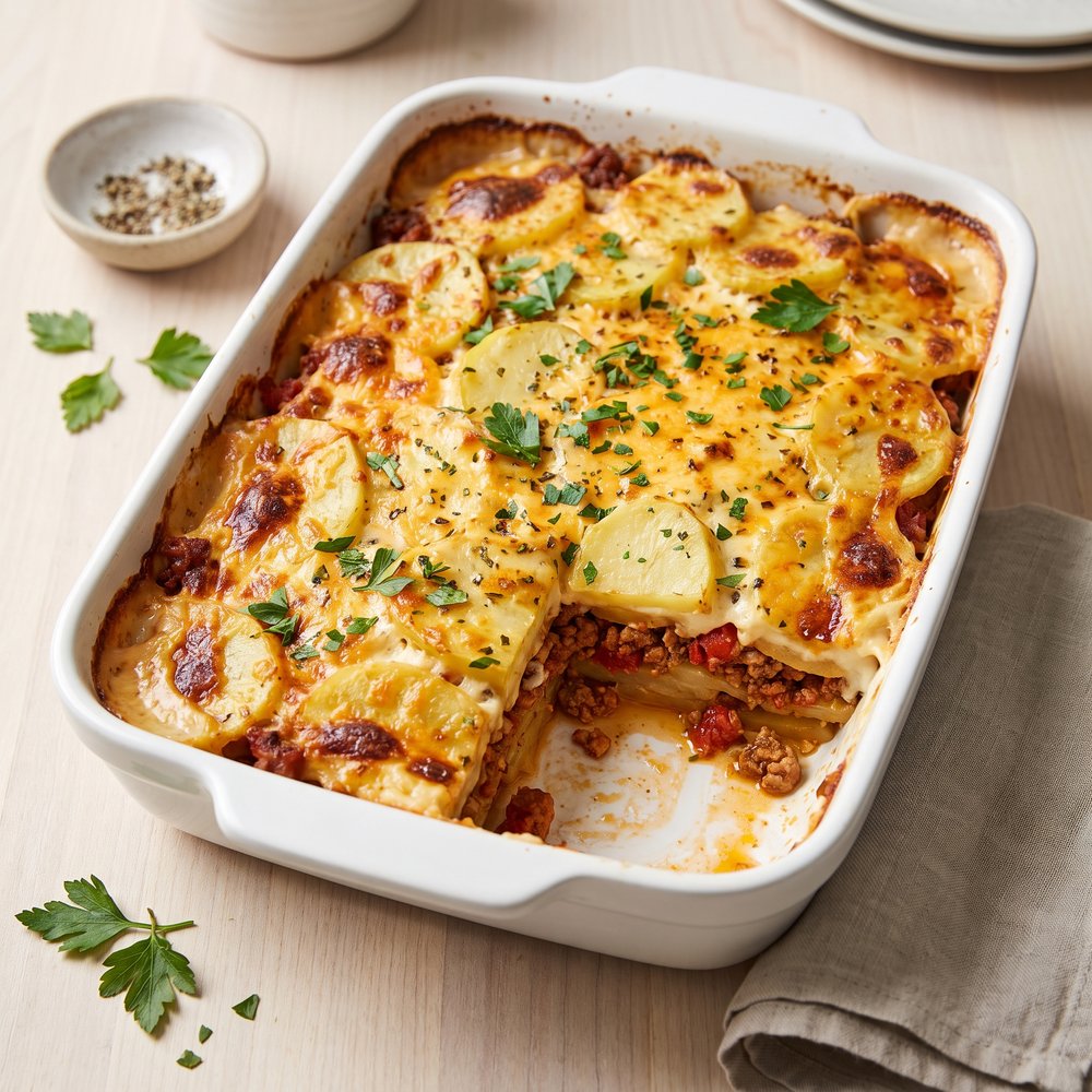 Potato Moussaka without Eggplant