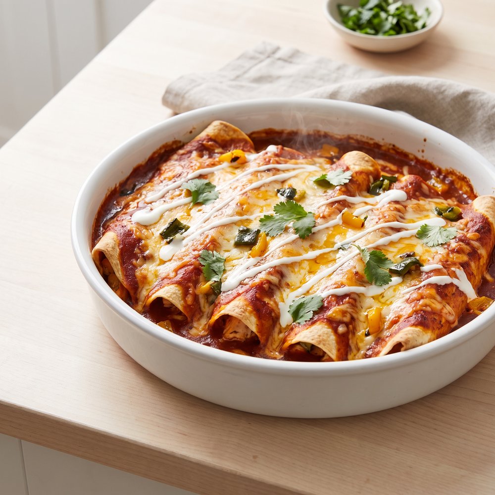 Extra-Rich Chicken Enchiladas