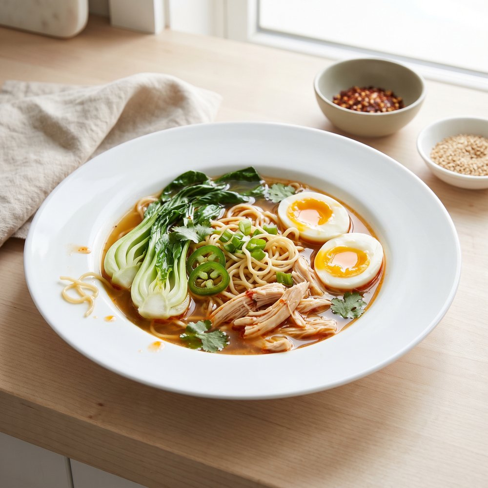 Ramen Noodle Bowl with Chicken