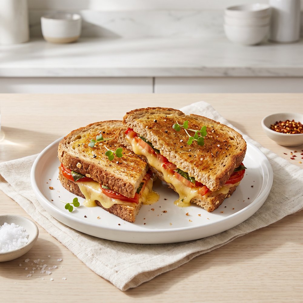 Tomato and Cheddar Grilled Cheese Sandwiches