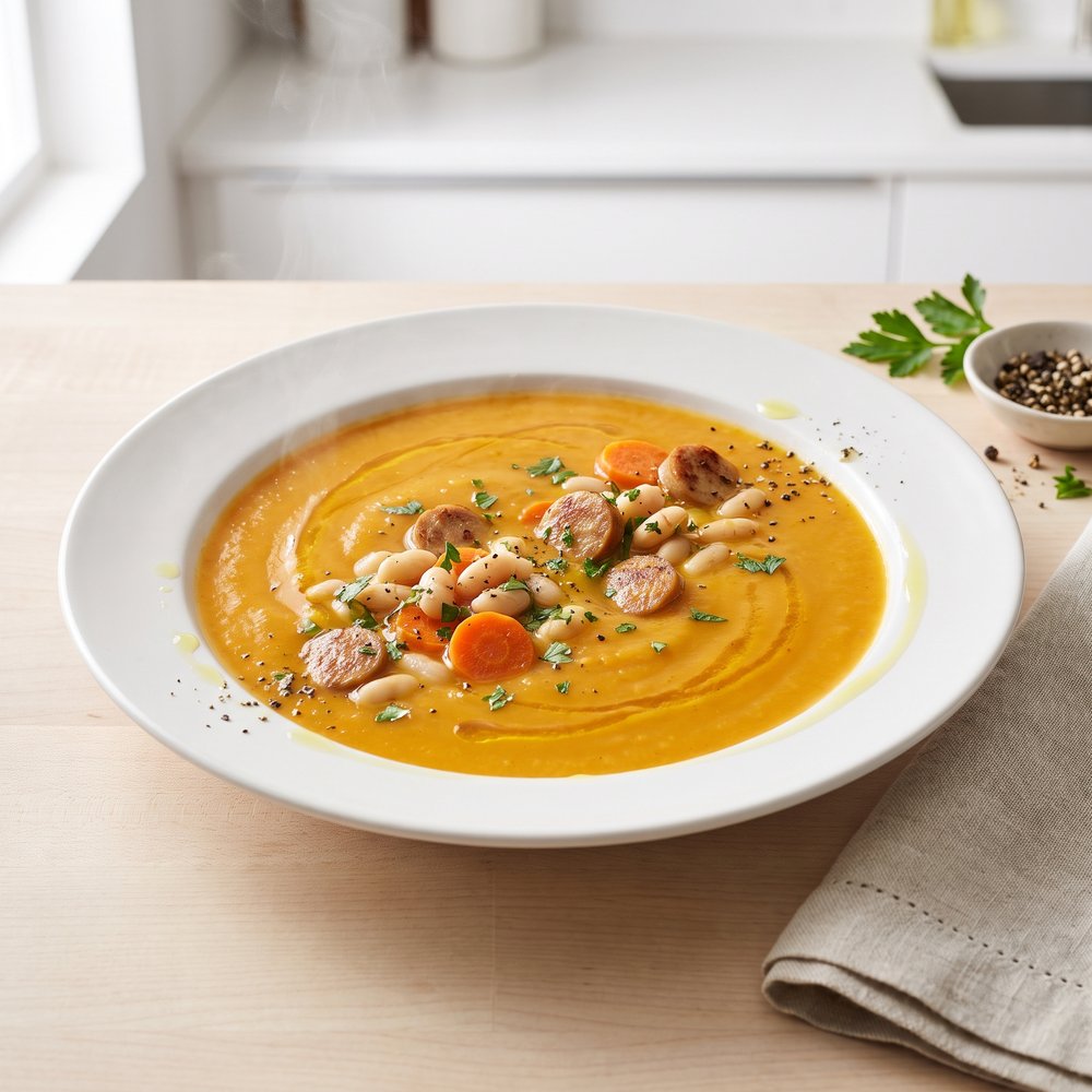 Butternut Squash and Bean Hearty Soup