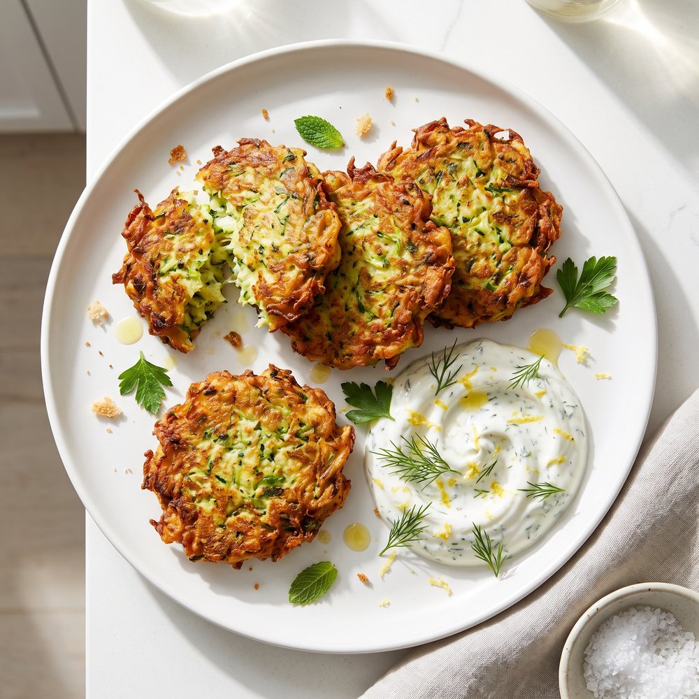 Greek Zucchini Fritters (Kolokithokeftedes)
