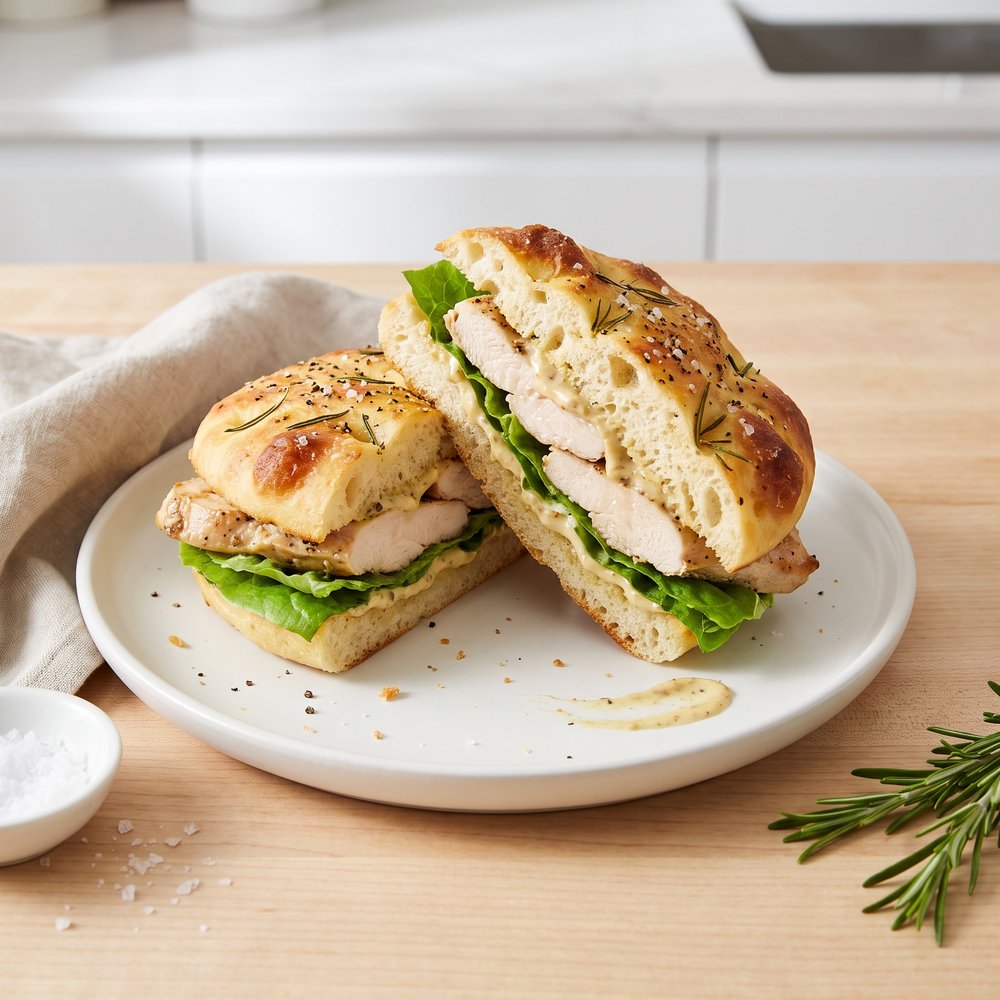 Gourmet Chicken Focaccia Sandwich