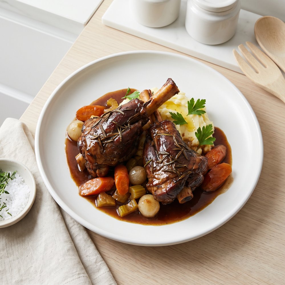 Ale-Braised Lamb Shanks