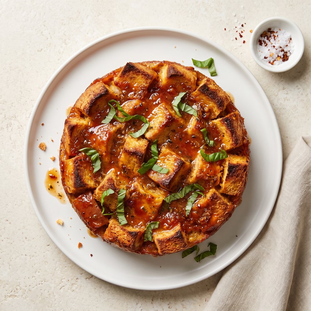 Classic Tomato Bread Pudding