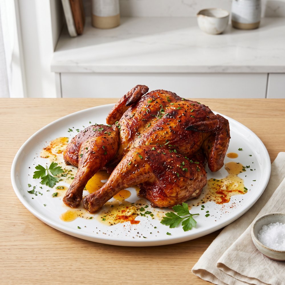 Beer Can Roasted Chicken