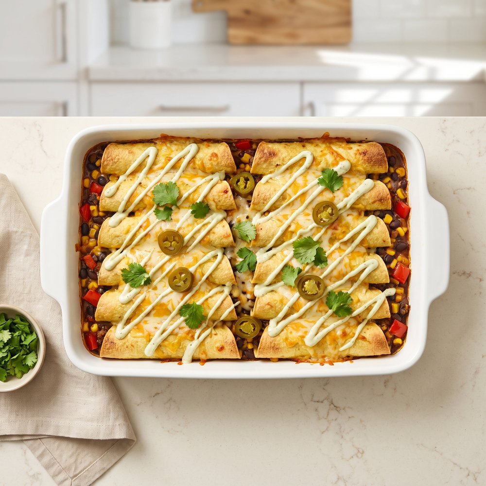 Cheesy Taquito Bake