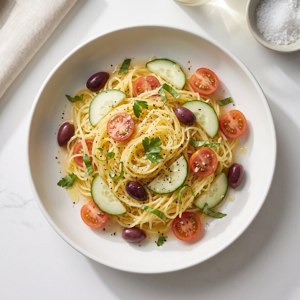 Bright Spaghetti Squash & Cucumber Salad