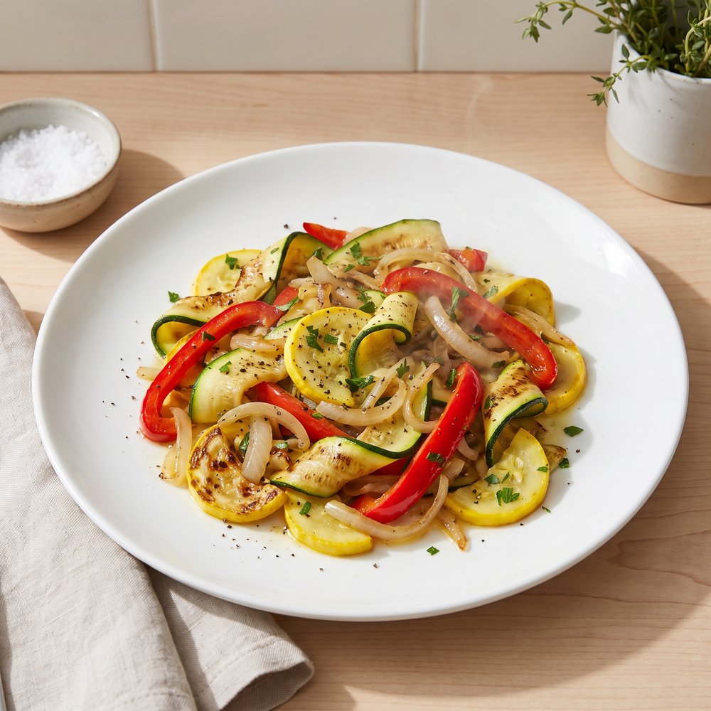 Sautéed Zucchini and Yellow Squash Skillet