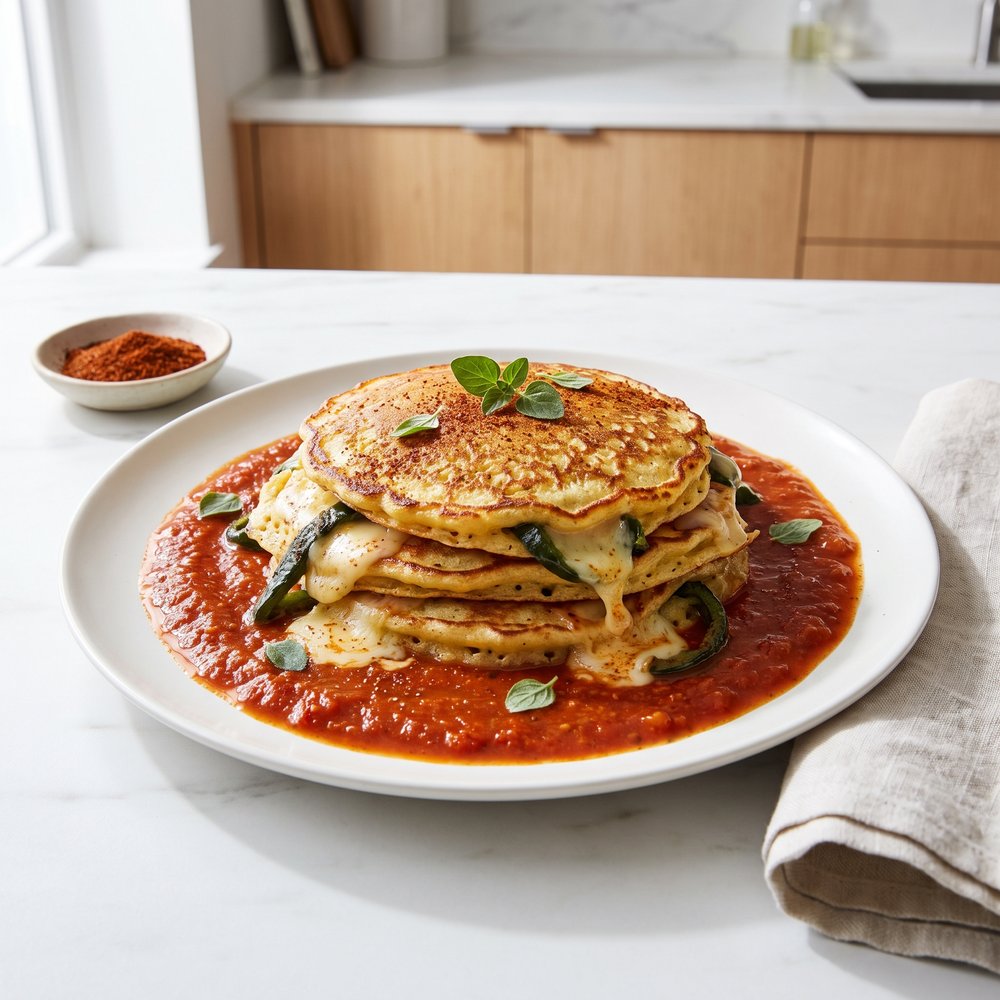 Poblano Relleno Pancakes
