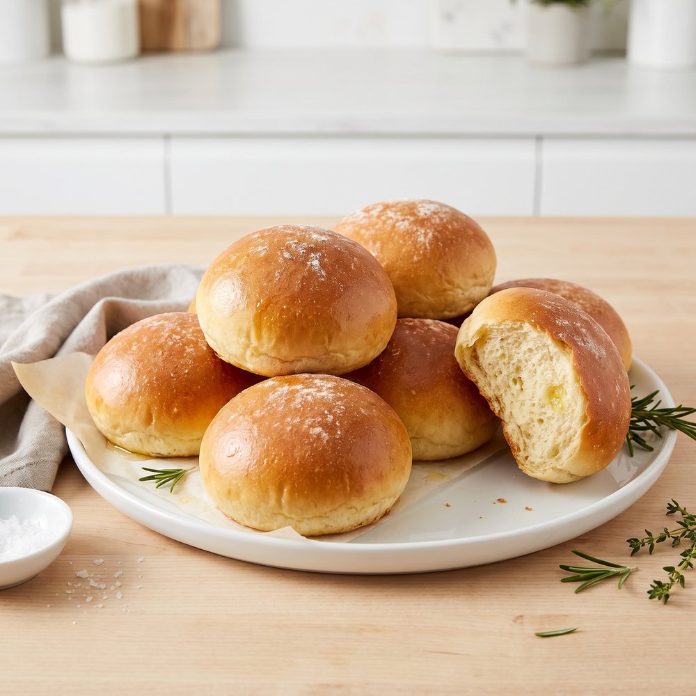 Pillow-Soft Homemade Hamburger Buns