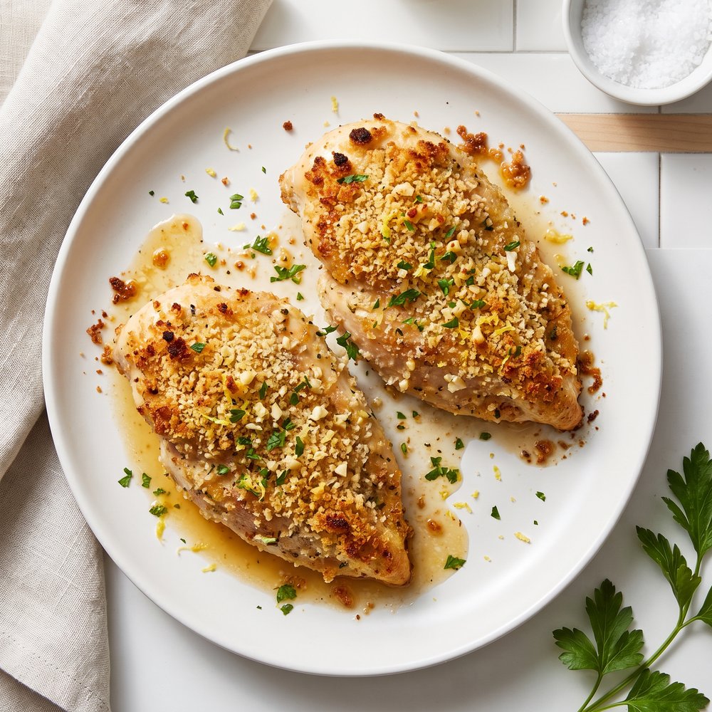 Parmesan-Crusted Garlic Chicken Breasts