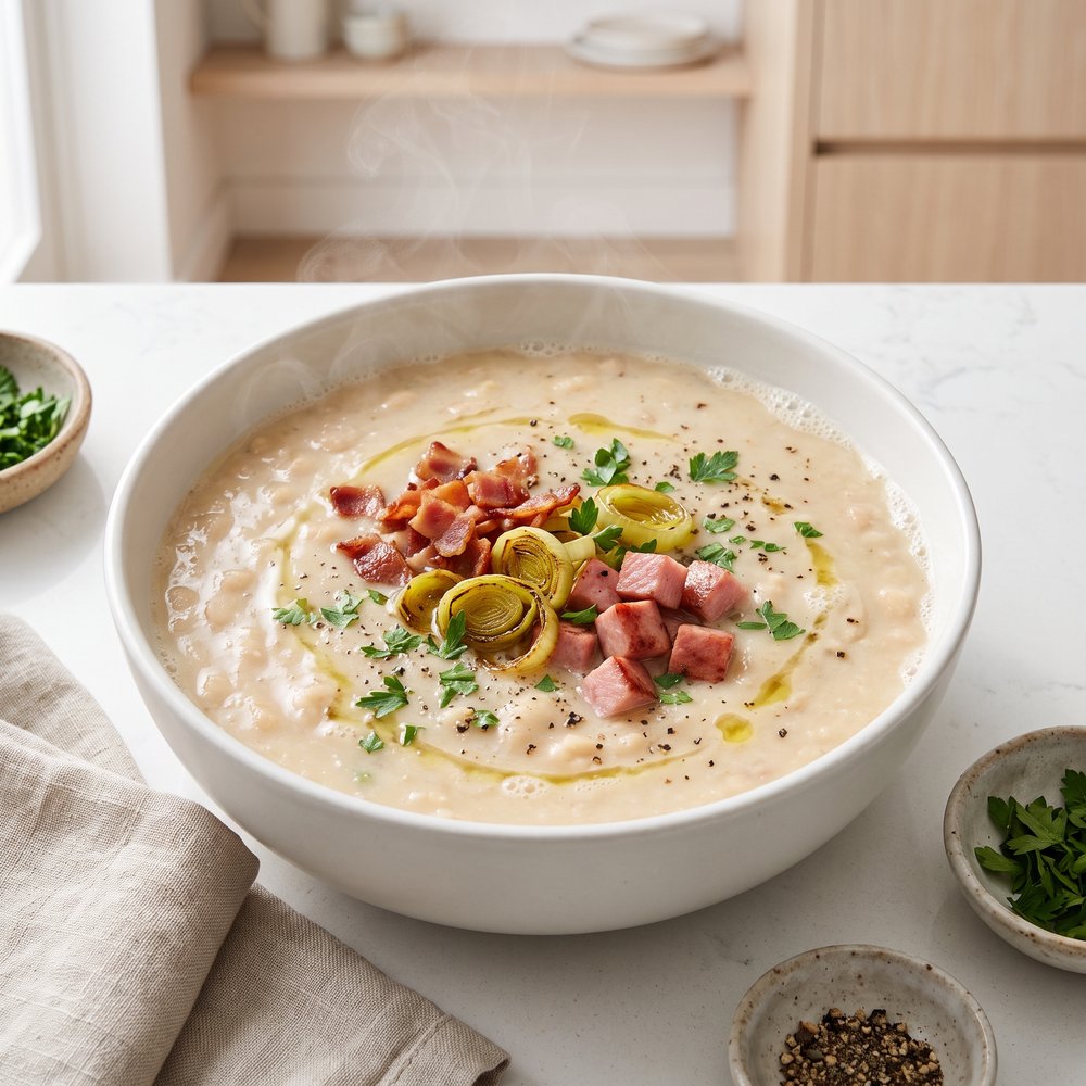 Hearty Ham and Bean Soup Deluxe