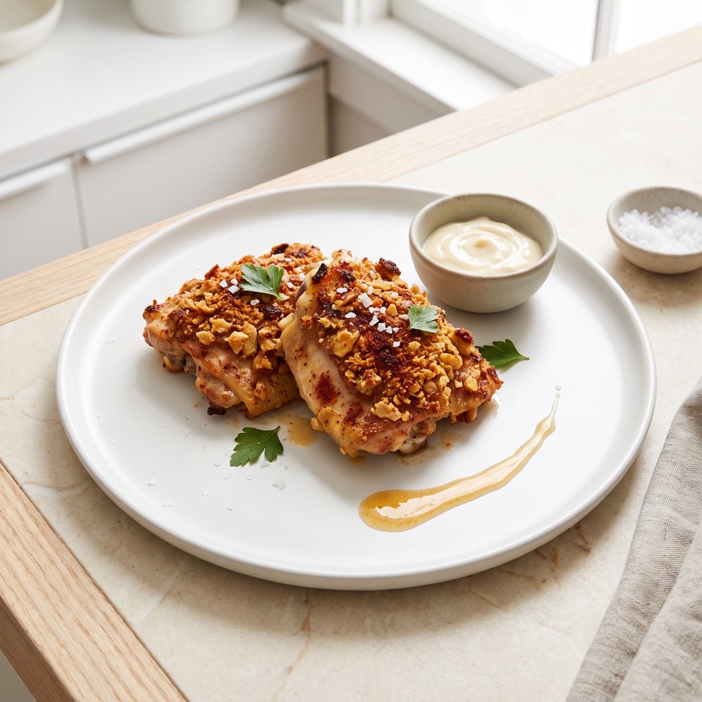 Grain-Free Almond-Crusted Shake-and-Bake Chicken Thighs