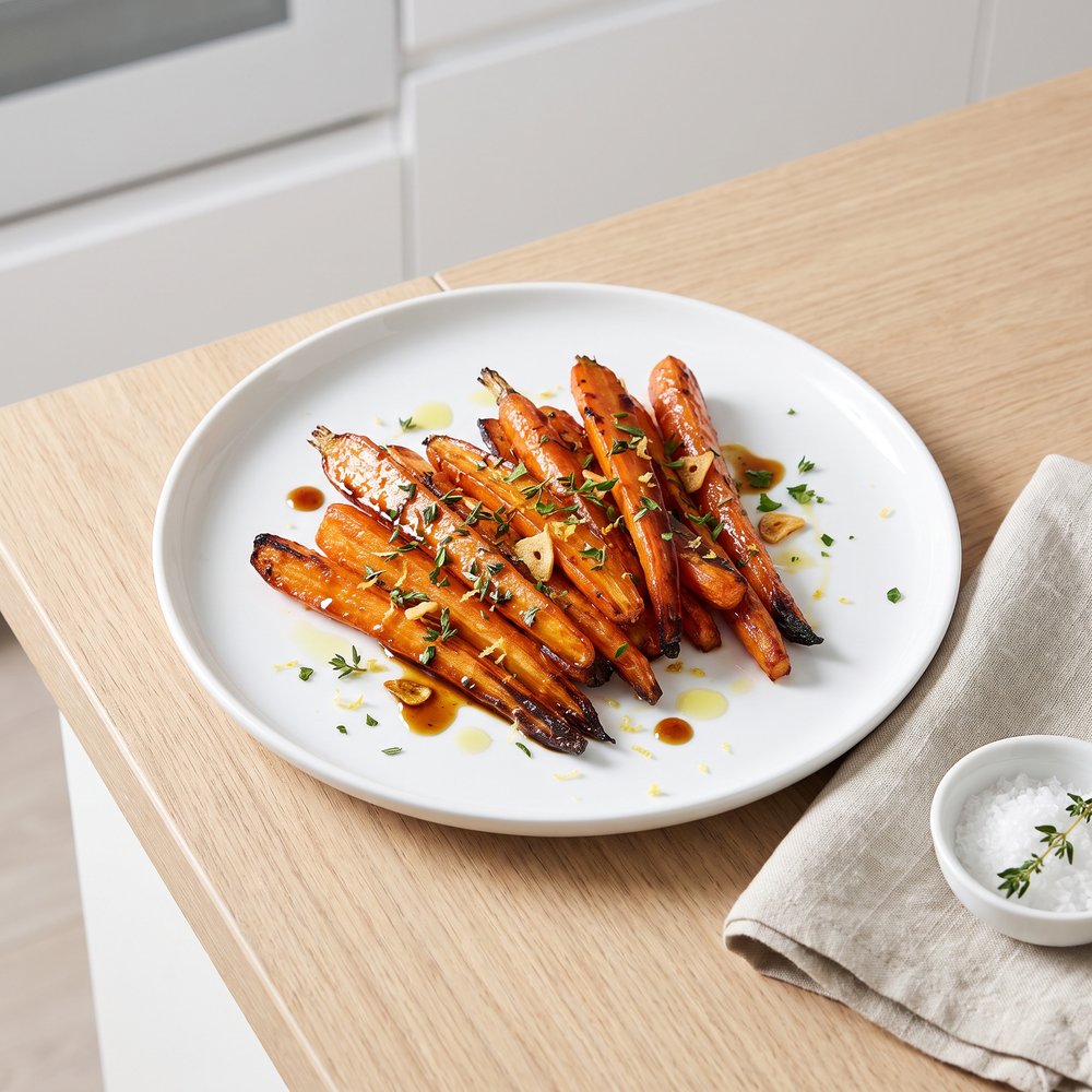 Roasted Carrots with Honey-Balsamic Glaze